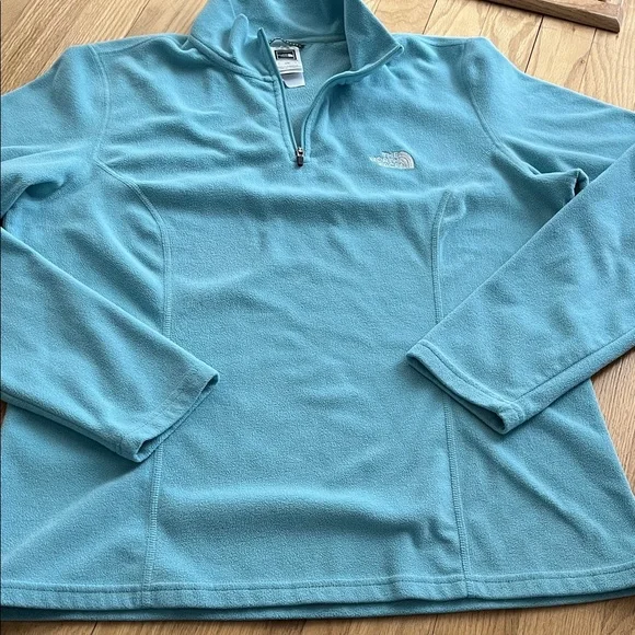 The North Face Women's Teal and White Quarter-Zip Tops - Picture 6 of 16